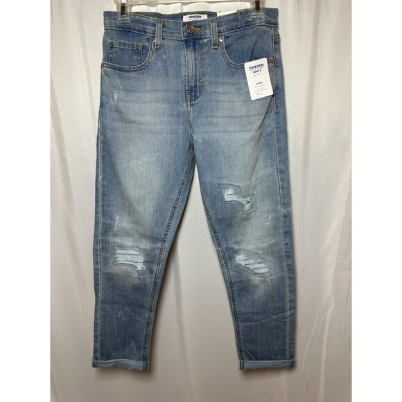 Levi's Tapered Distressed Ripped/Patched Super Flex Adjust Waist Girls 14 Jeans - Picture 1 of 16